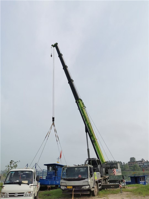 南昌县桥梁建设吊装案例